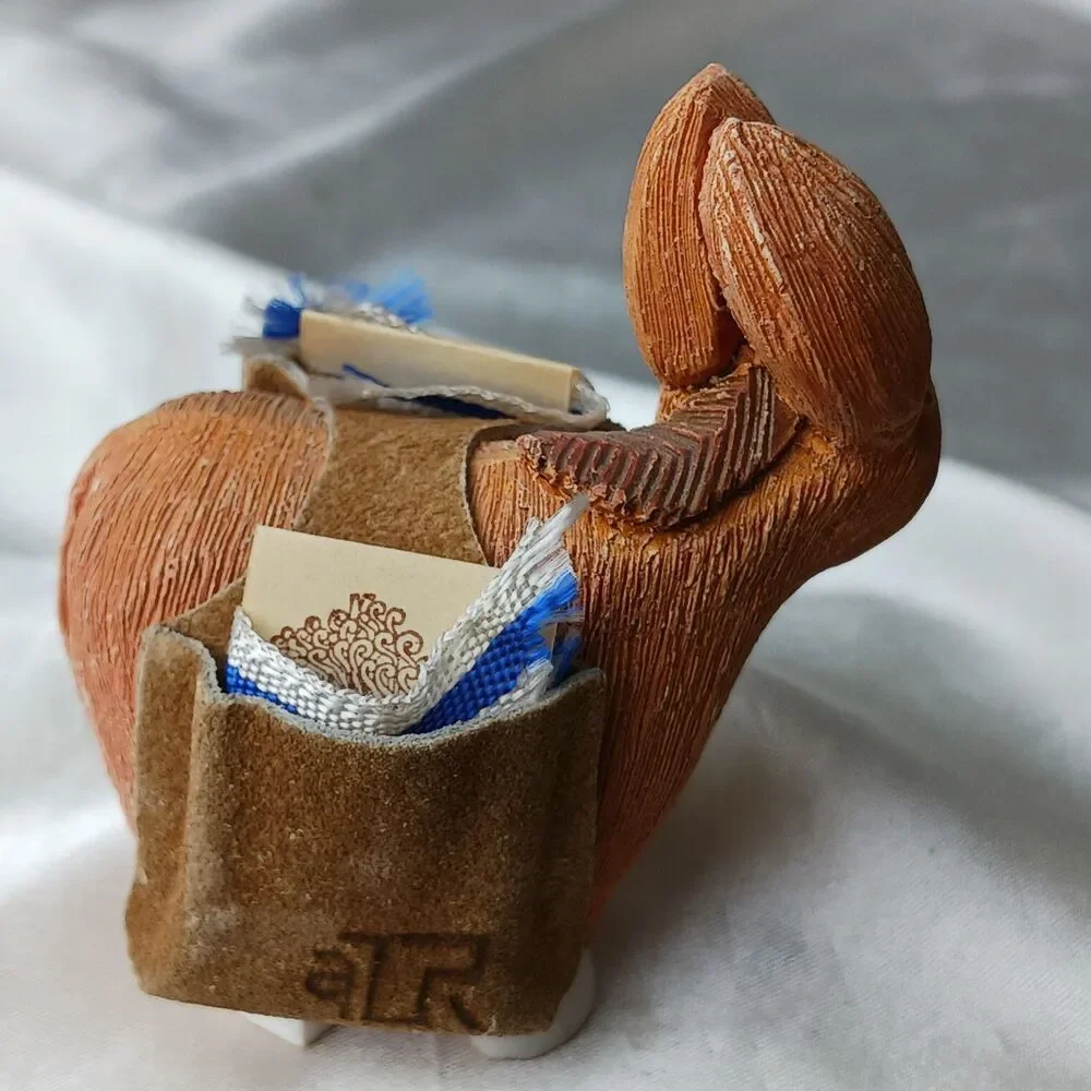 Vintage Artesania Rinconada Art Pottery Hand Crafted Clay Figurine- DONKEY